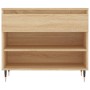 Mueble zapatero madera contrachapada roble Sonoma 70x36x60 cm de , Zapateros y organizadores de calzado - Ref: Foro24-831431,...