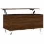 Brown oak plywood coffee table 90x44.5x45 cm by , Coffee table - Ref: Foro24-830979, Price: 49,99 €, Discount: %