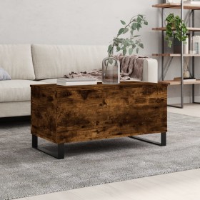 Smoked oak plywood coffee table 90x44.5x45 cm by , Coffee table - Ref: Foro24-830985, Price: 58,37 €, Discount: %