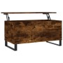 Smoked oak plywood coffee table 90x44.5x45 cm by , Coffee table - Ref: Foro24-830985, Price: 63,99 €, Discount: %