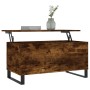 Smoked oak plywood coffee table 90x44.5x45 cm by , Coffee table - Ref: Foro24-830985, Price: 63,99 €, Discount: %