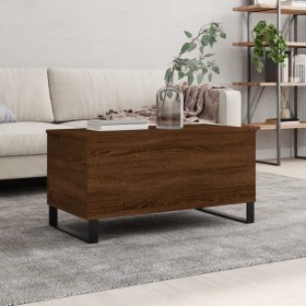 Brown oak plywood coffee table 90x44.5x45 cm by , Coffee table - Ref: Foro24-830987, Price: 65,99 €, Discount: %