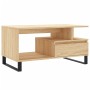 Mesa de centro madera contrachapada roble Sonoma 90x49x45 cm de , Mesas de centro - Ref: Foro24-831031, Precio: 67,99 €, Desc...