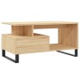 Mesa de centro madera contrachapada roble Sonoma 90x49x45 cm de , Mesas de centro - Ref: Foro24-831031, Precio: 67,99 €, Desc...