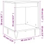 Mesitas noche 2 uds madera ingeniería roble ahumado 40x35x50 cm de , Mesitas de noche - Ref: Foro24-830727, Precio: 43,73 €, ...