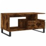 Mesa de centro madera contrachapada roble ahumado 90x49x45 cm de , Mesas de centro - Ref: Foro24-831033, Precio: 63,94 €, Des...