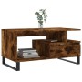 Mesa de centro madera contrachapada roble ahumado 90x49x45 cm de , Mesas de centro - Ref: Foro24-831033, Precio: 63,94 €, Des...