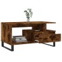 Mesa de centro madera contrachapada roble ahumado 90x49x45 cm de , Mesas de centro - Ref: Foro24-831033, Precio: 63,94 €, Des...