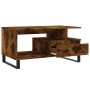 Mesa de centro madera contrachapada roble ahumado 90x49x45 cm de , Mesas de centro - Ref: Foro24-831033, Precio: 63,94 €, Des...