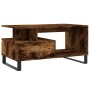 Mesa de centro madera contrachapada roble ahumado 90x49x45 cm de , Mesas de centro - Ref: Foro24-831033, Precio: 63,94 €, Des...