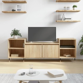 Mueble para TV madera contrachapada roble Sonoma 160x35x55 cm de , Muebles TV - Ref: Foro24-831335, Precio: 85,38 €, Descuent...