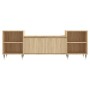 Mueble para TV madera contrachapada roble Sonoma 160x35x55 cm de , Muebles TV - Ref: Foro24-831335, Precio: 85,38 €, Descuent...