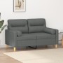 2-Sitzer-Sofa mit dunkelgrauen Stoffkissen 120 cm von , Sofas - Ref: Foro24-3200814, Preis: 258,02 €, Rabatt: %