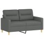 2-Sitzer-Sofa mit dunkelgrauen Stoffkissen 120 cm von , Sofas - Ref: Foro24-3200814, Preis: 258,99 €, Rabatt: %