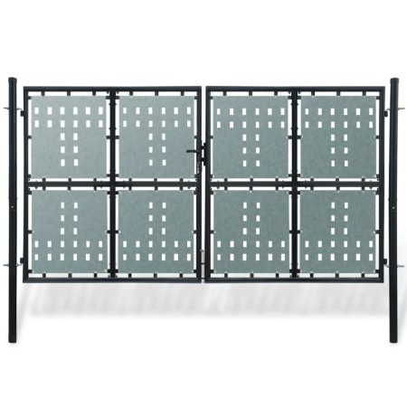 Puerta de valla de jardín negra 300x225 cm de vidaXL, Puertas de jardín - Ref: Foro24-141694, Precio: 563,56 €, Descuento: %