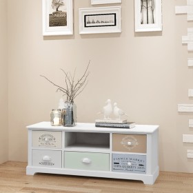 French-style wooden TV stand by vidaXL, TV Furniture - Ref: Foro24-242879, Price: 124,35 €, Discount: %