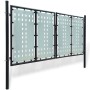 Puerta de valla de jardín negra 300x175 cm de vidaXL, Puertas de jardín - Ref: Foro24-141692, Precio: 497,41 €, Descuento: %