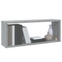 Cubic wall shelves 2 pcs gray Sonoma wood 60x15x23 cm by , Shelves and shelves - Ref: Foro24-815927, Price: 26,85 €, Discount: %