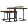 Mesa de centro apilable 2 pzas madera ingeniería roble marrón de , Mesas de centro - Ref: Foro24-833372, Precio: 31,31 €, Des...