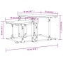 Mesa de centro apilable 2 pzas madera ingeniería roble marrón de , Mesas de centro - Ref: Foro24-833372, Precio: 31,31 €, Des...