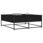 Mesa de centro madera de ingeniería negro 100x99x40 cm de , Mesas de centro - Ref: Foro24-835294, Precio: 80,99 €, Descuento: %