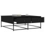 Mesa de centro madera de ingeniería negro 100x99x40 cm de , Mesas de centro - Ref: Foro24-835294, Precio: 80,99 €, Descuento: %