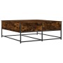 Smoked oak engineered wood coffee table 100x99x40 cm by , Coffee table - Ref: Foro24-835296, Price: 76,12 €, Discount: %