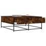 Smoked oak engineered wood coffee table 100x99x40 cm by , Coffee table - Ref: Foro24-835296, Price: 76,12 €, Discount: %