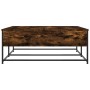 Smoked oak engineered wood coffee table 100x99x40 cm by , Coffee table - Ref: Foro24-835296, Price: 76,12 €, Discount: %