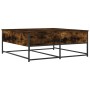 Mesa de centro madera de ingeniería roble ahumado 100x99x40 cm de , Mesas de centro - Ref: Foro24-835296, Precio: 76,12 €, De...