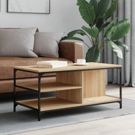 Sonoma oak plywood coffee table 100x50x45 cm by , Coffee table - Ref: Foro24-835305, Price: 58,67 €, Discount: %