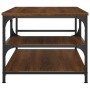 Mesa de centro madera de ingeniería roble marrón 90x49x40 cm de , Mesas de centro - Ref: Foro24-835313, Precio: 53,78 €, Desc...