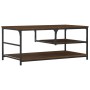 Mesa de centro madera de ingeniería roble marrón 90x49x40 cm de , Mesas de centro - Ref: Foro24-835313, Precio: 53,78 €, Desc...