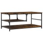 Mesa de centro madera de ingeniería roble ahumado 90x49x40 cm de , Mesas de centro - Ref: Foro24-835311, Precio: 56,72 €, Des...