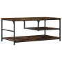 Mesa de centro madera de ingeniería roble ahumado 90x49x40 cm de , Mesas de centro - Ref: Foro24-835311, Precio: 56,72 €, Des...