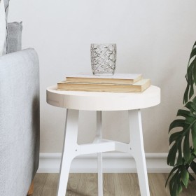 Round table top solid white pine wood Ø30x3 cm by , Table tops - Ref: Foro24-833656, Price: 24,99 €, Discount: %