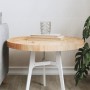 Round solid pine wood table top Ø50x3 cm by , Table tops - Ref: Foro24-833661, Price: 36,98 €, Discount: %