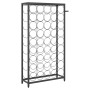 Wine rack for 45 bottles black wrought iron 54x18x100 cm by , Wine racks - Ref: Foro24-358367, Price: 109,01 €, Discount: %