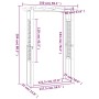 Pérgola/Arco de rosas madera impregnada 150x60x204 cm de vidaXL, Pérgolas, arcos y enrejados de jardín - Ref: Foro24-41912, P...