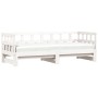 Trundle sofa bed solid white pine wood 80x200 cm by , Beds and slatted bases - Ref: Foro24-836208, Price: 185,81 €, Discount: %