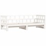 Trundle sofa bed solid white pine wood 80x200 cm by , Beds and slatted bases - Ref: Foro24-836208, Price: 185,81 €, Discount: %