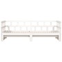 Trundle sofa bed solid white pine wood 80x200 cm by , Beds and slatted bases - Ref: Foro24-836208, Price: 185,81 €, Discount: %