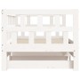 Trundle sofa bed solid white pine wood 80x200 cm by , Beds and slatted bases - Ref: Foro24-836208, Price: 185,81 €, Discount: %