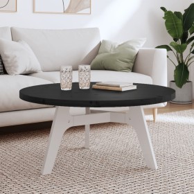 Round table top solid black pine wood Ø90x3 cm by , Table tops - Ref: Foro24-833675, Price: 121,70 €, Discount: %