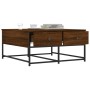 Mesa de centro madera de ingeniería marrón roble 80x80x40 cm de , Mesas de centro - Ref: Foro24-835358, Precio: 45,64 €, Desc...