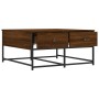 Mesa de centro madera de ingeniería marrón roble 80x80x40 cm de , Mesas de centro - Ref: Foro24-835358, Precio: 45,64 €, Desc...