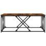 Mesa de centro madera de ingeniería roble ahumado 100x100x40 cm de , Mesas de centro - Ref: Foro24-835366, Precio: 63,51 €, D...