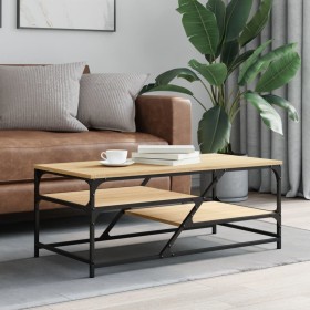 Sonoma oak engineered wood coffee table 100x49x40 cm by , Coffee table - Ref: Foro24-835345, Price: 43,99 €, Discount: %