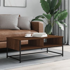 Brown oak engineered wood coffee table 100x51x40 cm by , Coffee table - Ref: Foro24-835353, Price: 41,99 €, Discount: %