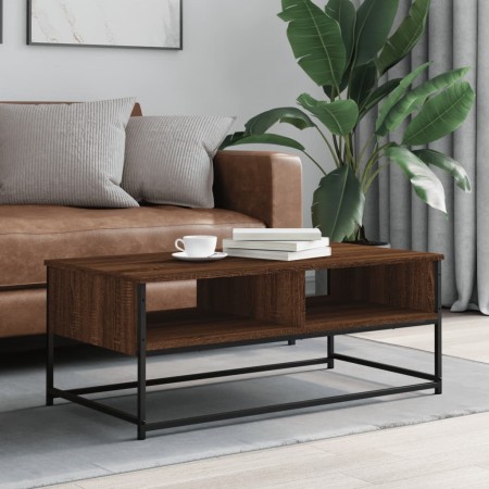 Brown oak engineered wood coffee table 100x51x40 cm by , Coffee table - Ref: Foro24-835353, Price: 40,81 €, Discount: %